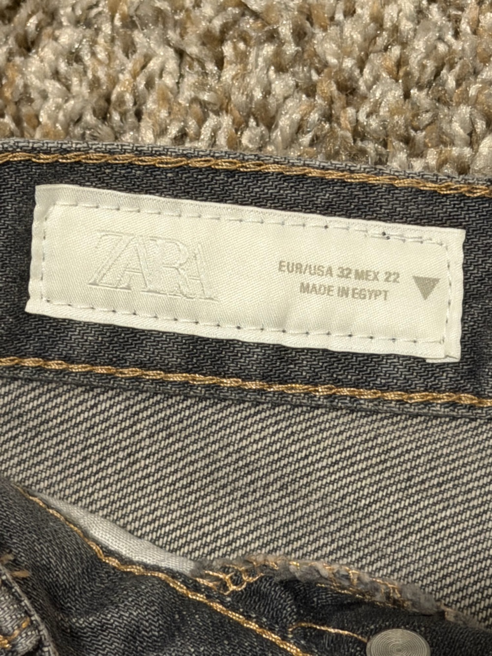 Zara Washed Black Wide-Leg High-Rise Jeans - Picture 6 of 7